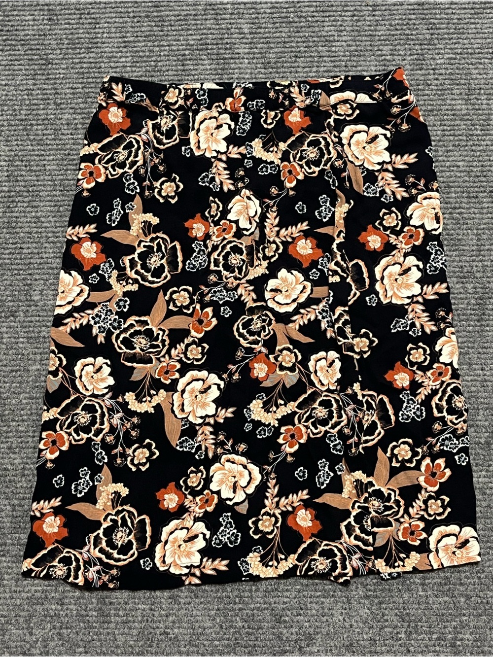 Cute Shyanne Large Floral Western Button Skirt Slip On Casual Comfortable Midi - Picture 5 of 7